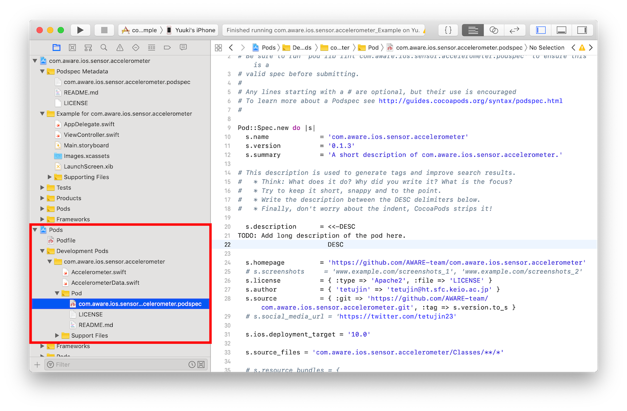 Xcode Sample