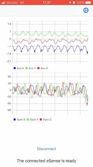eSense Client Visualizer