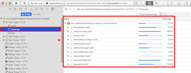Xcode Coverage